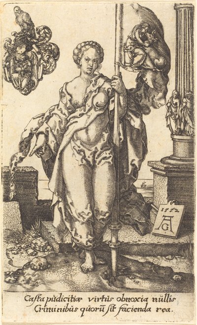 Kyskhet, 1552. av Heinrich Aldegrever