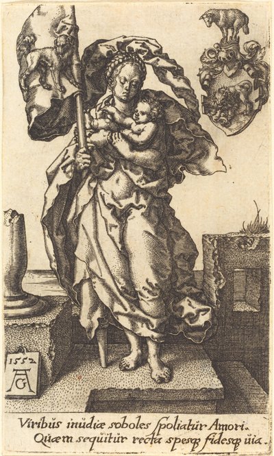 Medkänsla, 1552. av Heinrich Aldegrever