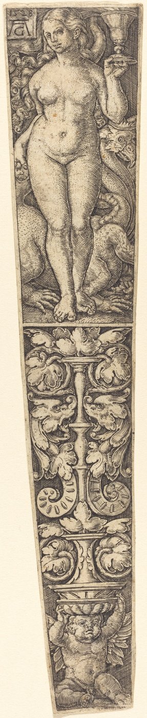 Dolkslida med Babylons hora. av Heinrich Aldegrever