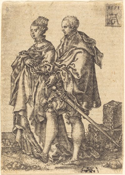 Dansande par av Heinrich Aldegrever