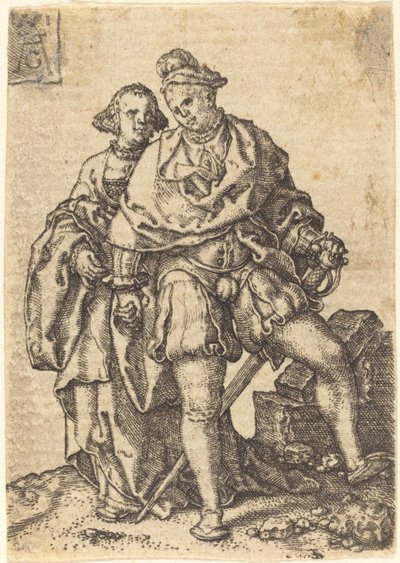 Dansande par, 1551. av Heinrich Aldegrever