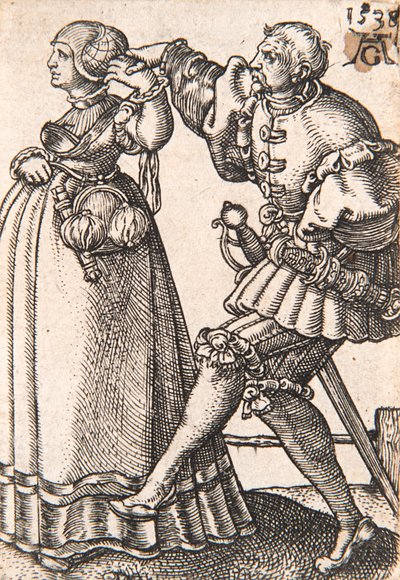 Från serien The Small Wedding Dancers, 1538. av Heinrich Aldegrever