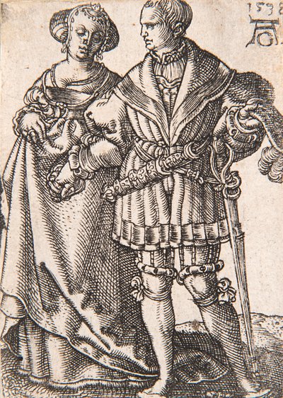 Från serien The Small Wedding Dancers, 1538. av Heinrich Aldegrever