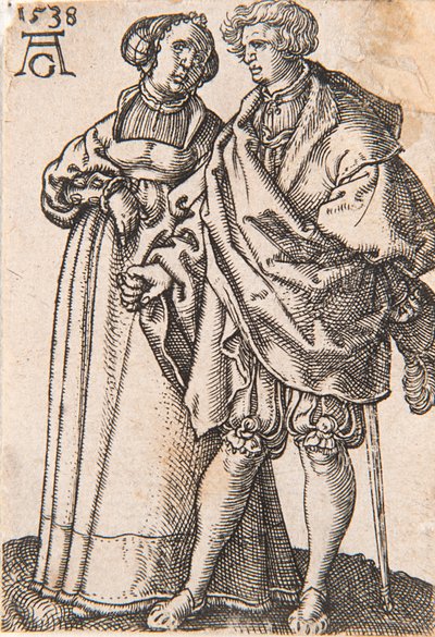 Från serien The Small Wedding Dancers, 1538. av Heinrich Aldegrever
