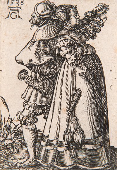 Från serien The Small Wedding Dancers, 1538. av Heinrich Aldegrever