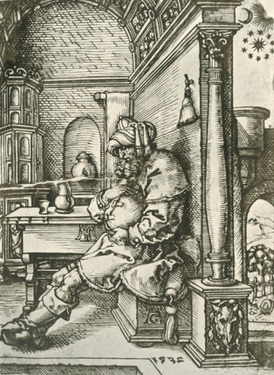 Jacob mediterar över Josephs drömmar, 1532, 1908. av Heinrich Aldegrever