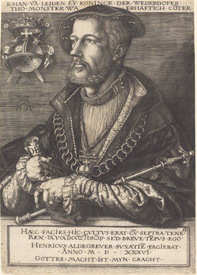Jan van Leyden av Heinrich Aldegrever