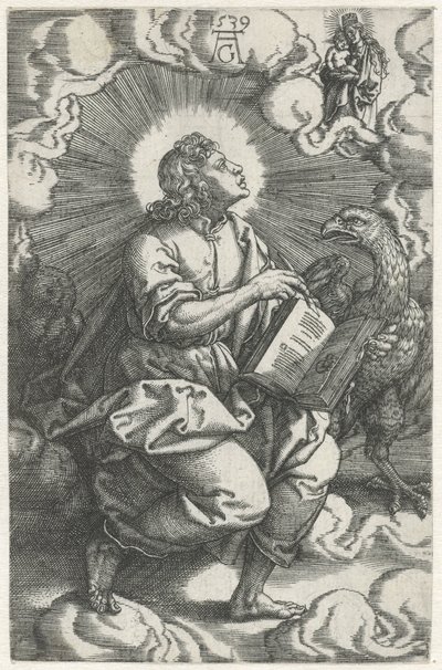 Johannes Fyra evangelister (serietitel) av Heinrich Aldegrever