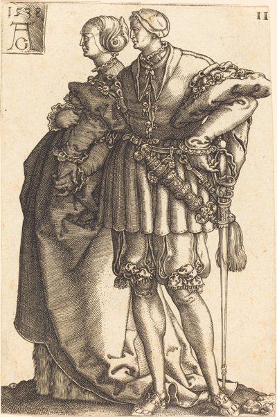 Stora bröllopsdansare, 1538. av Heinrich Aldegrever