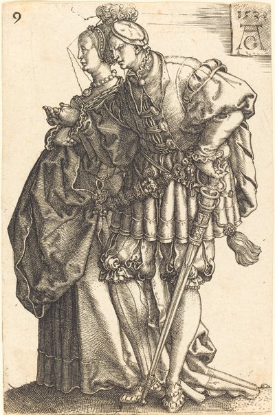 Stora bröllopsdansare, 1538. av Heinrich Aldegrever
