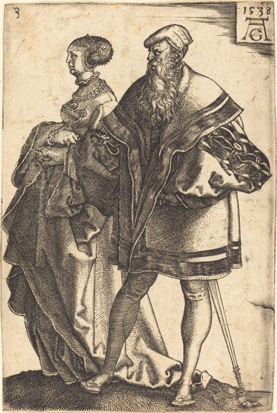 Stora bröllopsdansare, 1538. av Heinrich Aldegrever