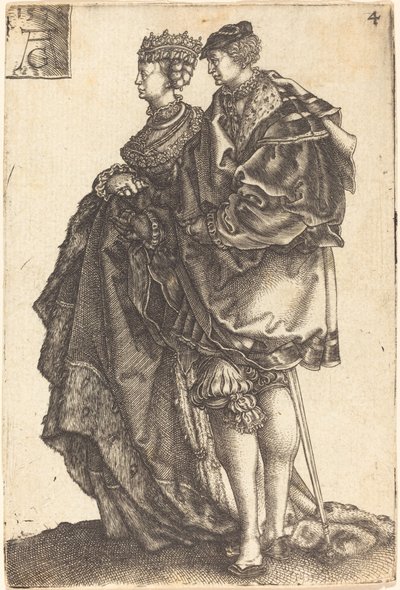 Stora bröllopsdansare, 1538. av Heinrich Aldegrever
