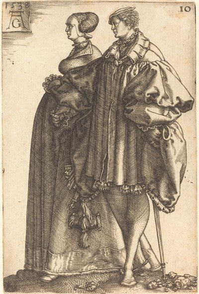 Stora bröllopsdansare, 1538. av Heinrich Aldegrever