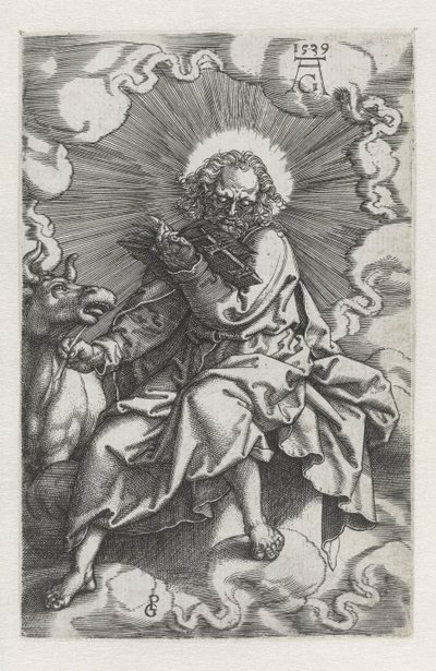 Luke Fyra evangelister (serietitel) av Heinrich Aldegrever
