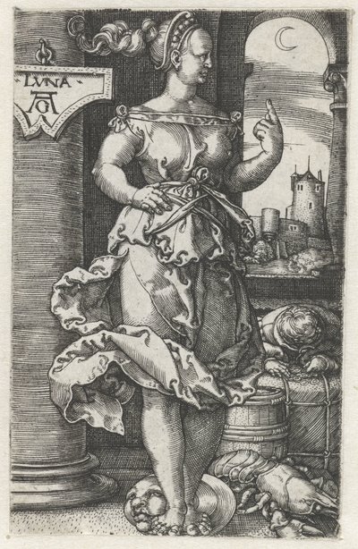 Luna (titel på objekt) av Heinrich Aldegrever