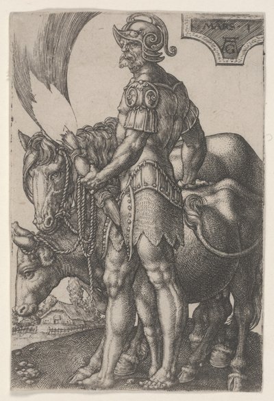 Mars, ca 1533 (gravyr) av Heinrich Aldegrever