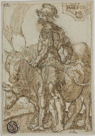 Mars, från De sju planeterna av Heinrich Aldegrever