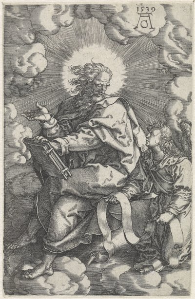 Matthews Fyra evangelister (serietitel) av Heinrich Aldegrever