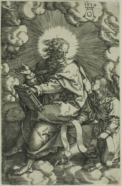 Matthew, från De fyra evangelisterna av Heinrich Aldegrever