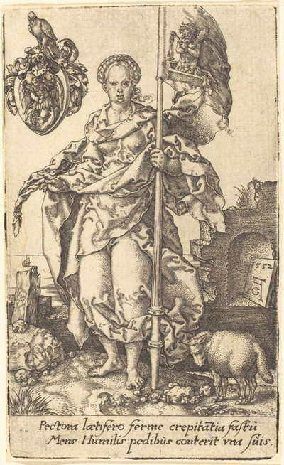 Modesty, 1552. av Heinrich Aldegrever