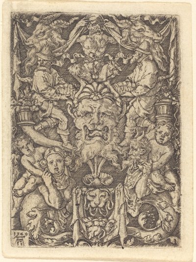 Prydnad med mask, 1549. av Heinrich Aldegrever
