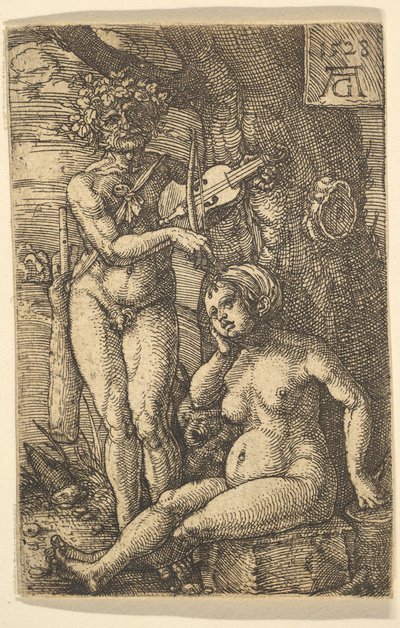 Orfeus och Eurydike, 1528. av Heinrich Aldegrever
