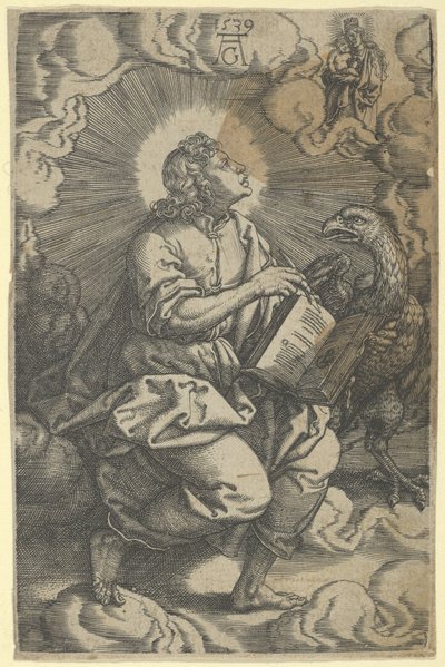 Saint John, från De fyra evangelisterna, 1539. av Heinrich Aldegrever