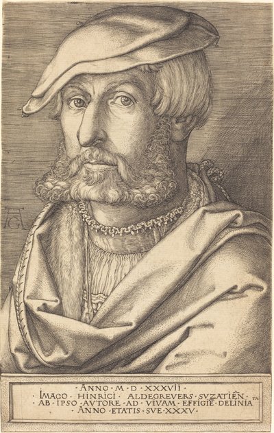 Självporträtt av Heinrich Aldegrever