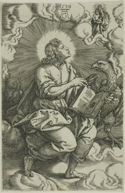 St. John, från De fyra evangelisterna av Heinrich Aldegrever
