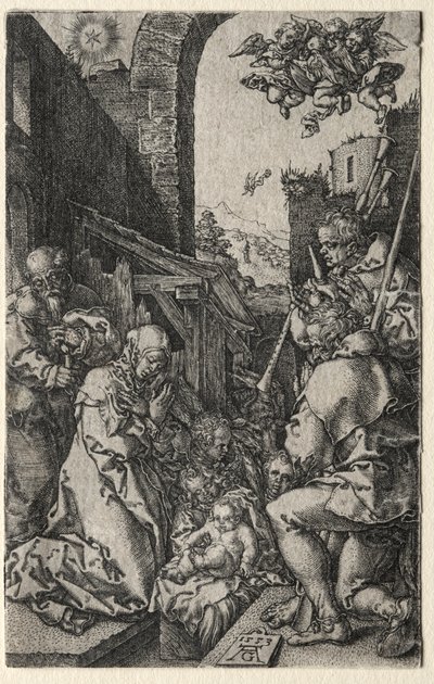 Herdarnas tillbedjan, 1553. av Heinrich Aldegrever