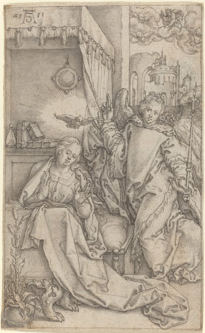 Bebådelsen, 1552. av Heinrich Aldegrever