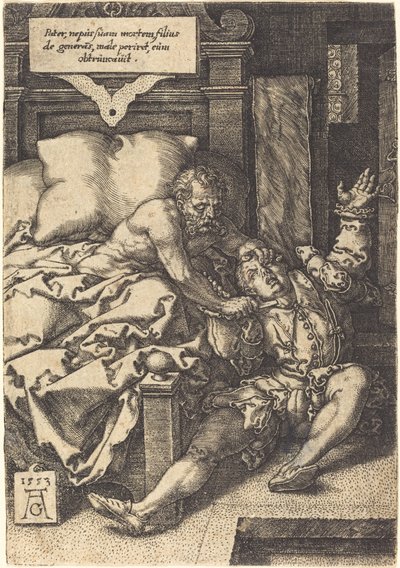 Den stränga fadern av Heinrich Aldegrever