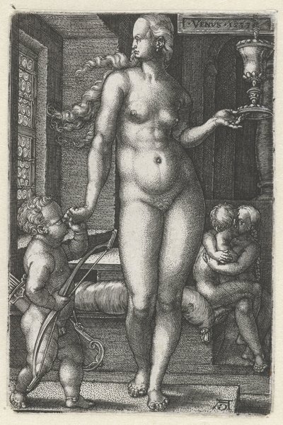 Venus (titel på objekt) De sju planeterna (serietitel) av Heinrich Aldegrever