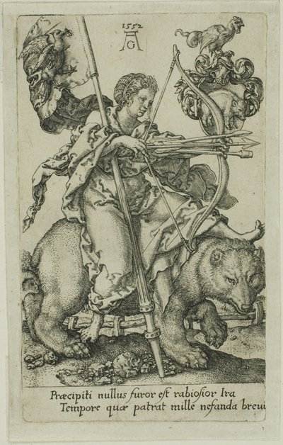 Vrede, från lasterna av Heinrich Aldegrever