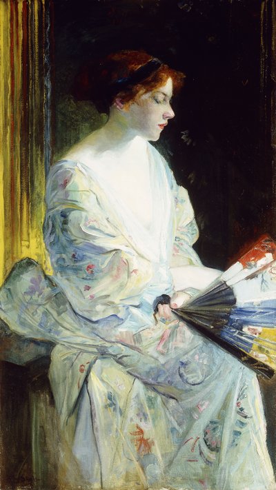 En exotisk dam, 1911 av Heinrich Augustus Schwabe