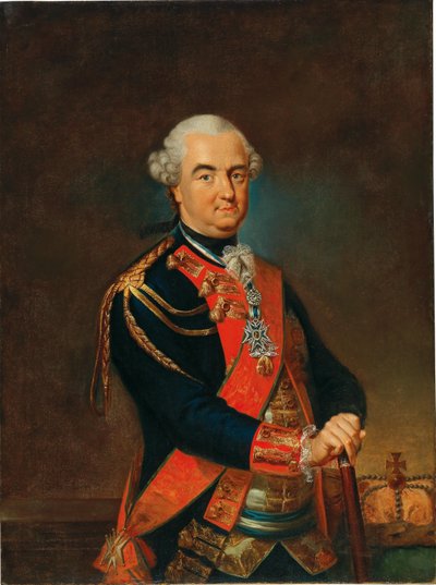 Porträtt av Charles Theodore, kurfursten av Bayern, greve Pfalz av Rhen, 1800-talets andra hälft. av Heinrich Carl Brandt