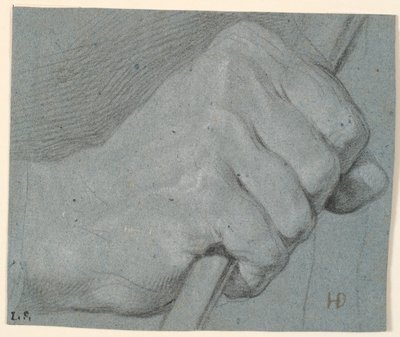 Studie av hand, bunden runt en pinne av Heinrich Dittmers