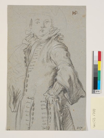 Studie för ett mansporträtt, 3/4 figur av Heinrich Dittmers