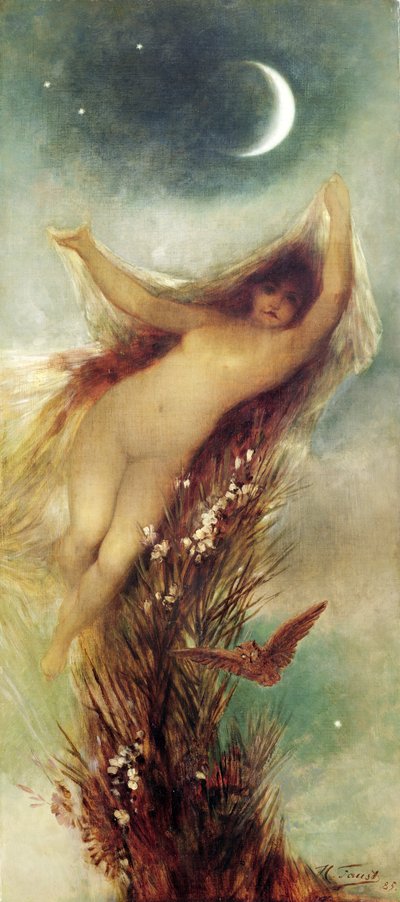 Natt, 1885 av Heinrich Faust