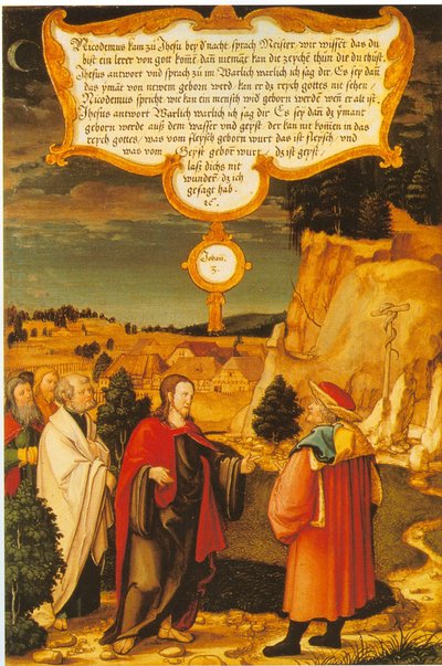 185 Württemberg och Mömpelgard Mömpelgard Altare Kristus och Nikodemus av Heinrich Füllmaurer