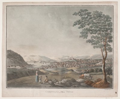 Christiania, från Tøyen av Heinrich Grosch