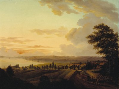 Själland landskap, kväll av Heinrich Grosch