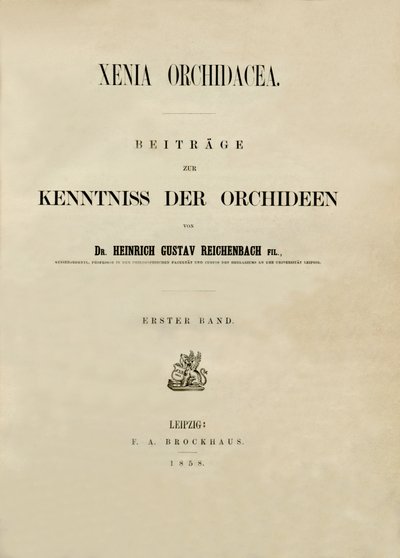 Titelsida av Heinrich Gustav Reichenbach
