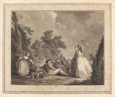 Mercury från Frankrike av Heinrich Guttenberg after Nicolas Lavreince