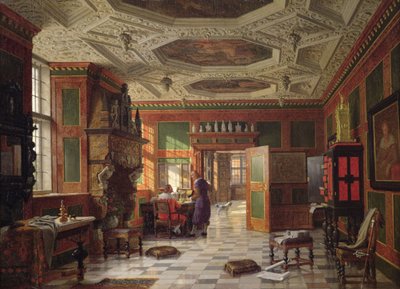 Interiör av Rosenberg Palace, Köpenhamn av Heinrich Hansen