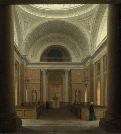 Slotskirken i Christiansborg, Köpenhamn, ca 1850-talet. av Heinrich Hansen