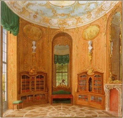 Sanssouci Palaces bibliotek av Heinrich Hintze