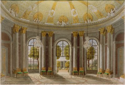 Marmor Hall av Sanssouci Palace av Heinrich Hintze