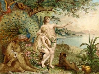 Adam och Eva i paradiset av Heinrich Jenny