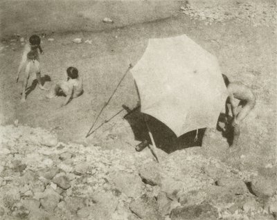 Der Malschirm II, 1909 eller tidigare, tryckt efter 1911 (fotogravyr) av Heinrich Kuhn